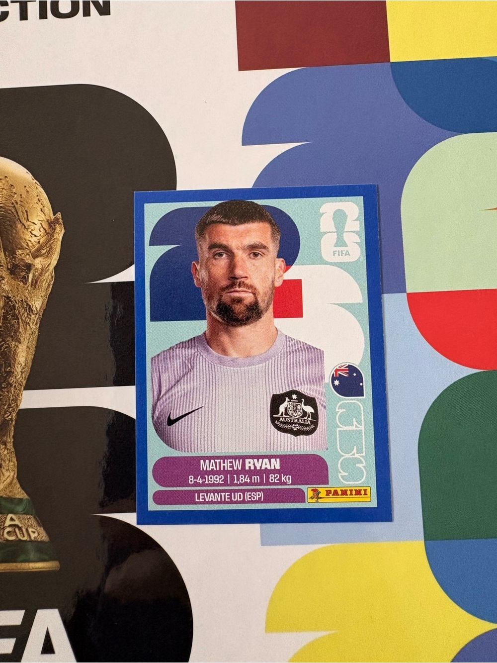 Panini FIFA World Cup 2026 Sticker Mathew Ryan 2 Australia Blue Parallel
